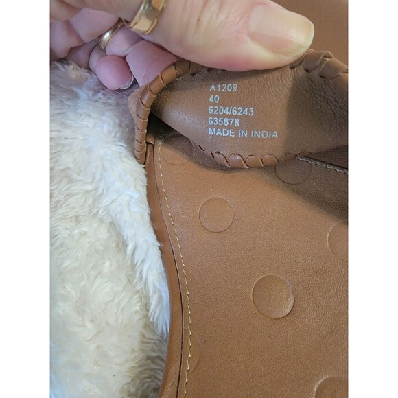 Boden Block Heel Suede Sandals Size 40 US Size 9 Brown - Picture 6 of 9